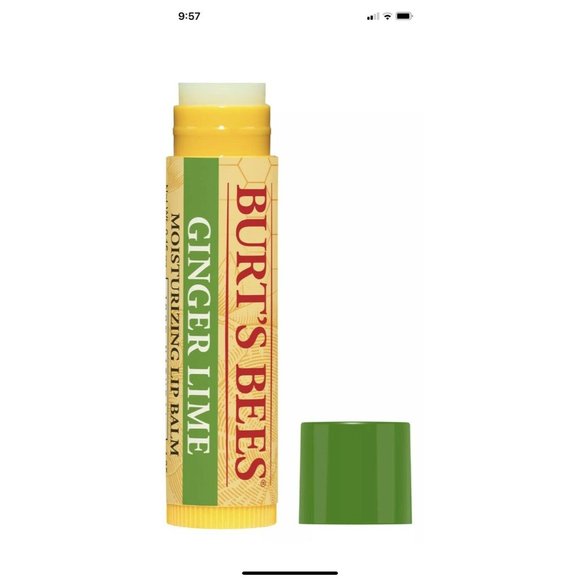 Burt's Bees Ginger Lime Moisturizing Lip Balm 100% Natural Beeswax Lot o… - Picture 4 of 6